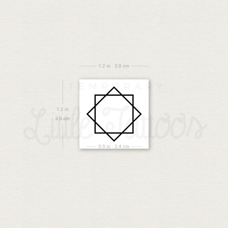 Star of Lakshmi Temporary Tattoo (Set of 3)
