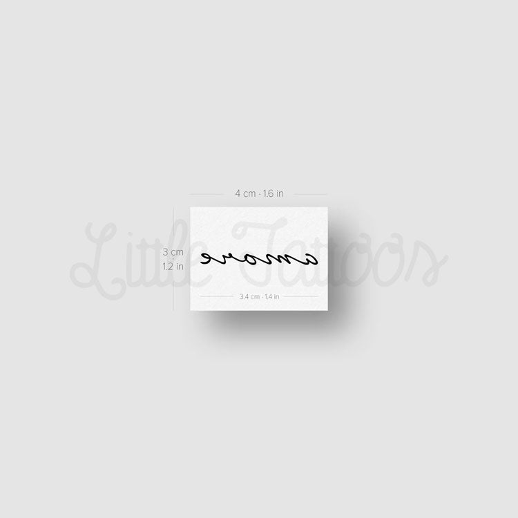 Amore Temporary Tattoo - Set of 3