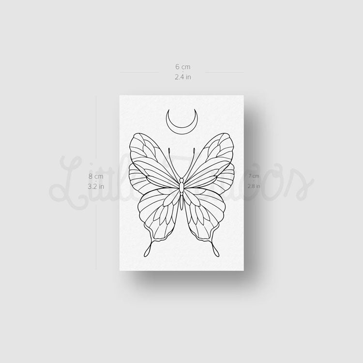 Butterfly Temporary Tattoo by 1991.ink - Set of 3