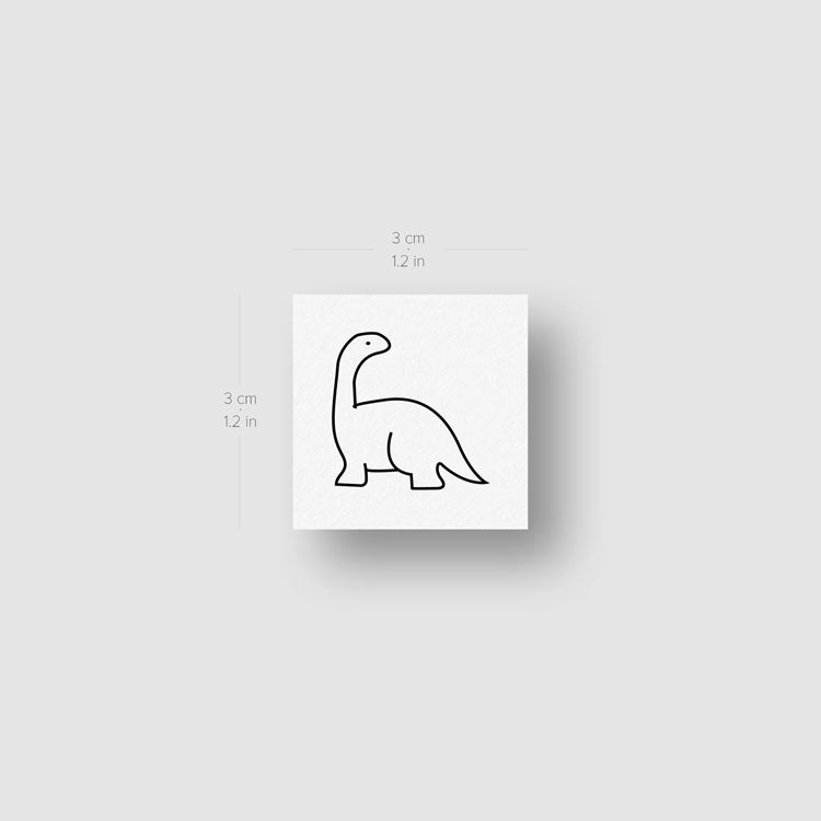 Matching Dinosaur Temporary Tattoos - Set of 3x3