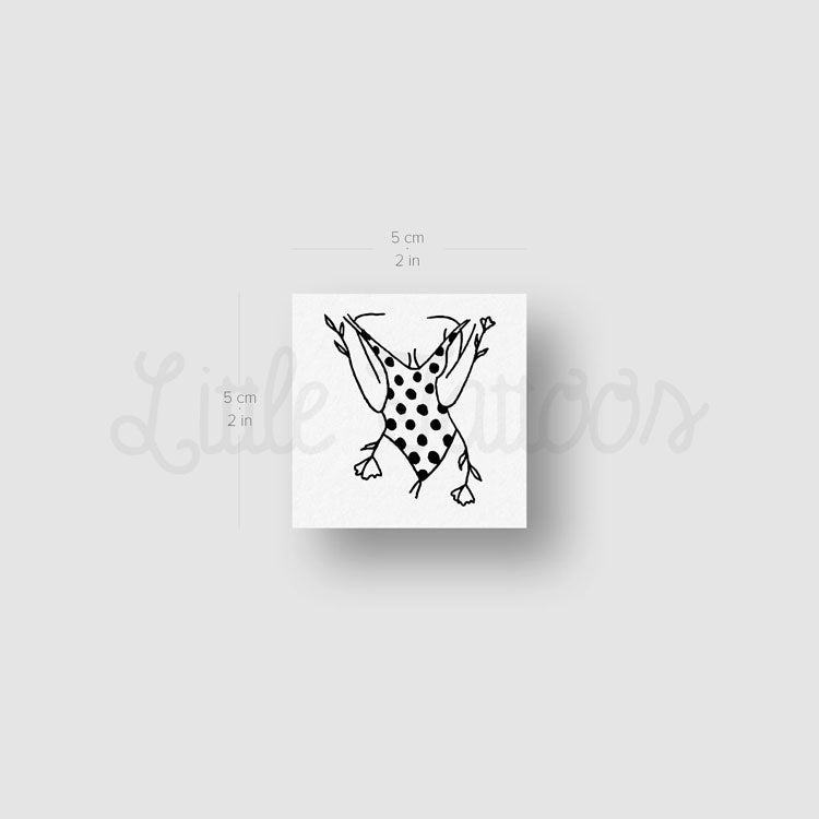 Flower Swim Temporary Tattoo by Tukoi - Set of 3