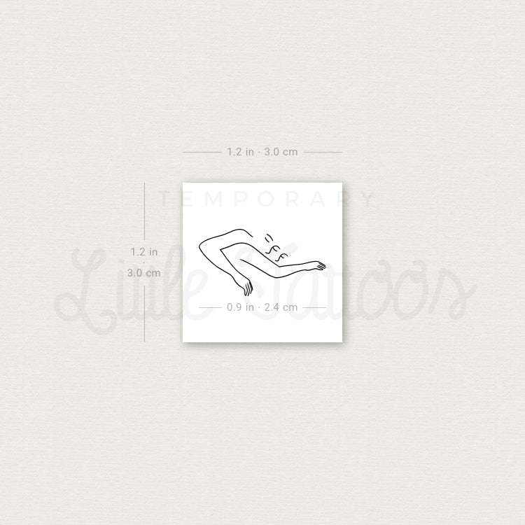 Love To Sleep Temporary Tattoo - Set of 3