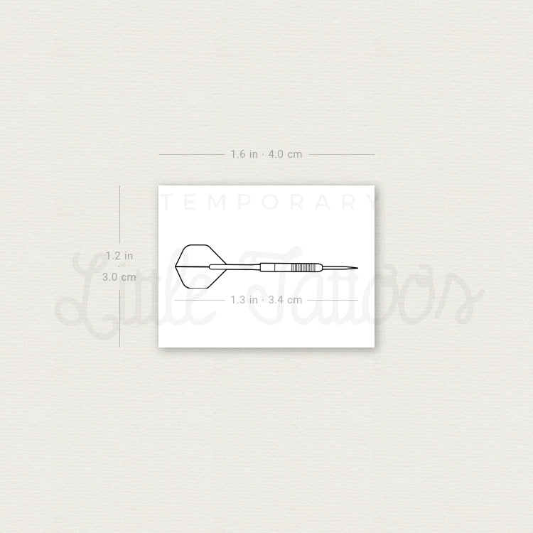 Dart Temporary Tattoo - Set of 3