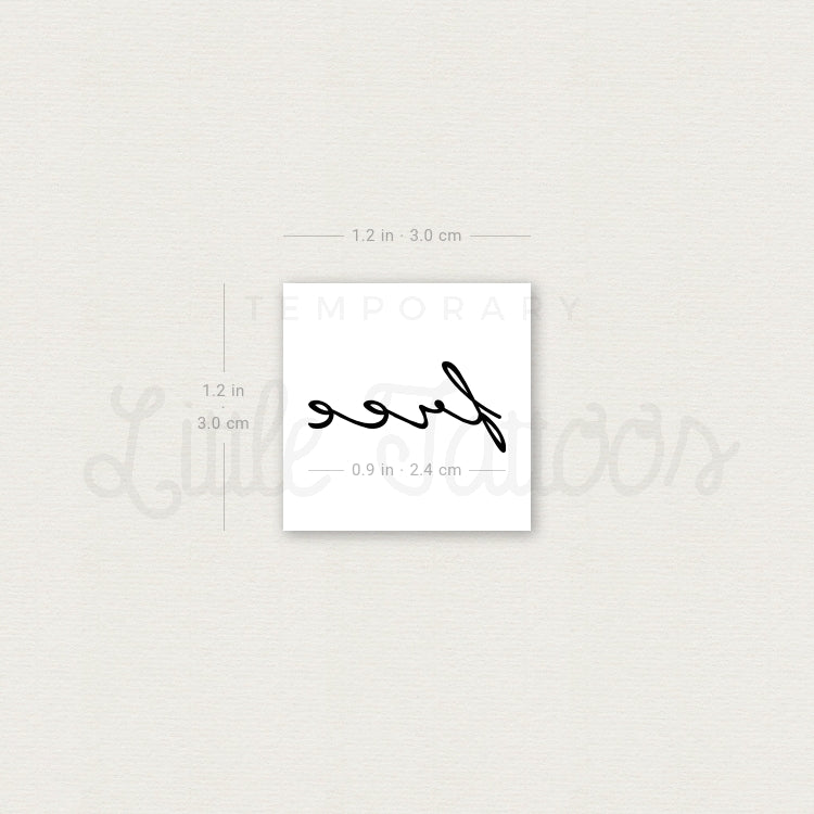Free Temporary Tattoo - Set of 3