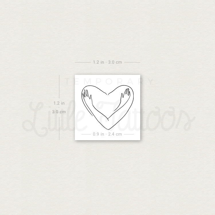 Self Hug Temporary Tattoo - Set of 3
