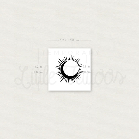 Tatuaje temporal de eclipse - Juego de 3