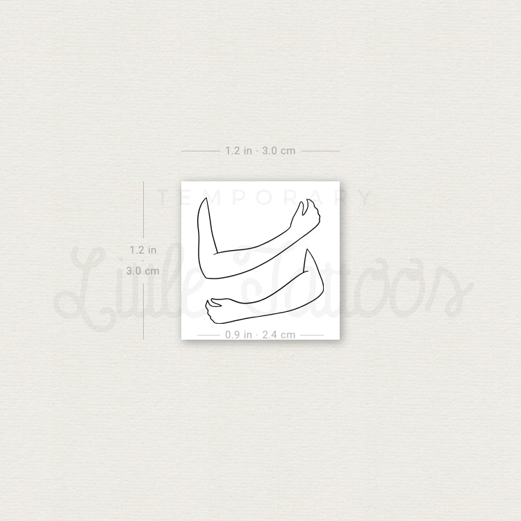 Empty Hug Temporary Tattoo - Set of 3