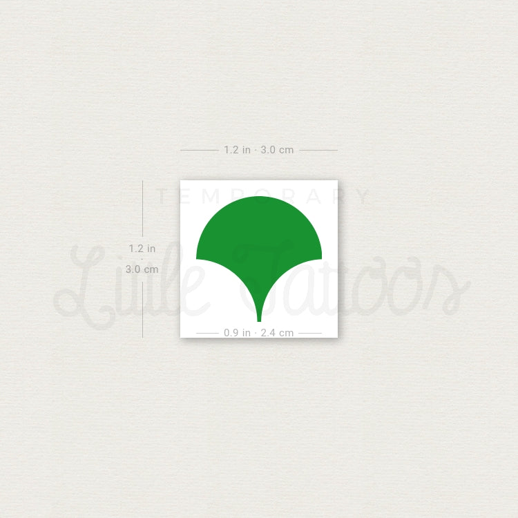 Tokyo Ginkgo Leaf Temporary Tattoo - Set of 3