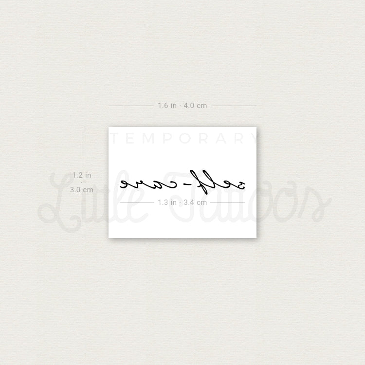 Self-care Temporary Tattoo - Set of 3