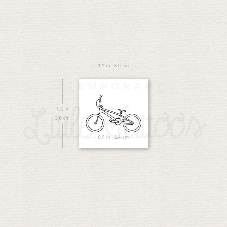 BMX Temporary Tattoo - Set of 3
