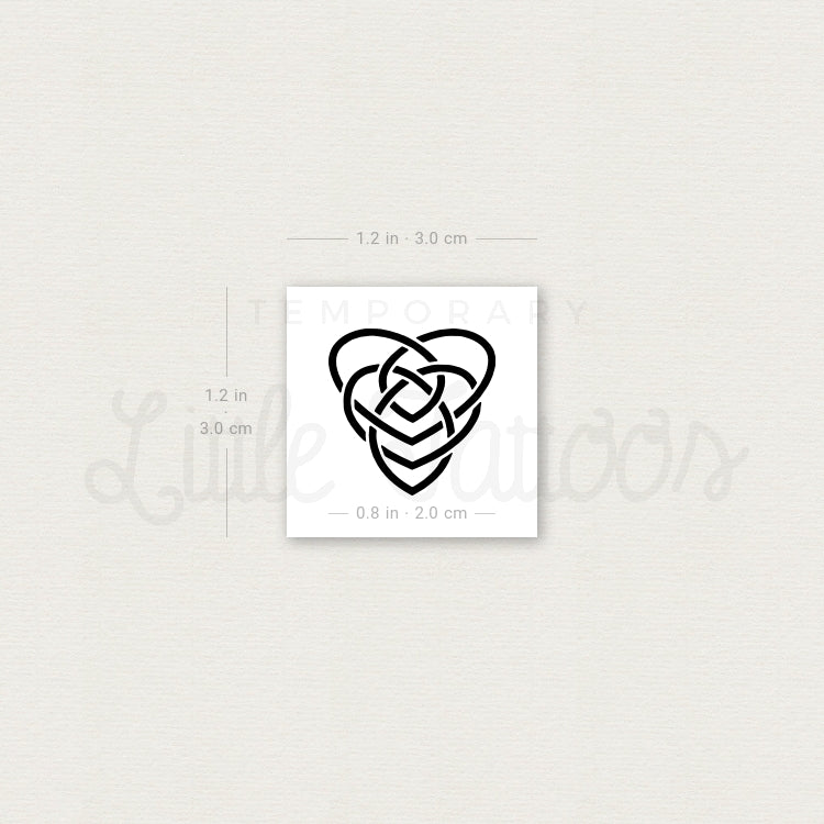 Celtic Motherhood Symbol Temporary Tattoo - Set of 3