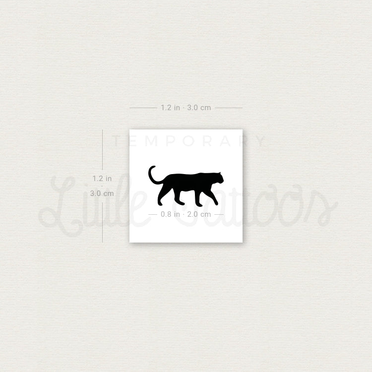 Panther Temporary Tattoo - Set of 3