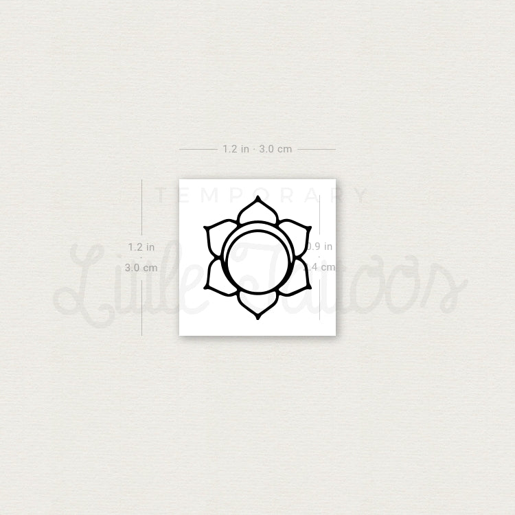 Svadhishthana Chakra Temporary Tattoo - Set of 3