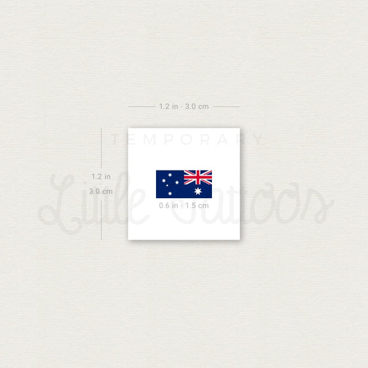 Tatuaje temporal de la bandera de Australia (juego de 3)