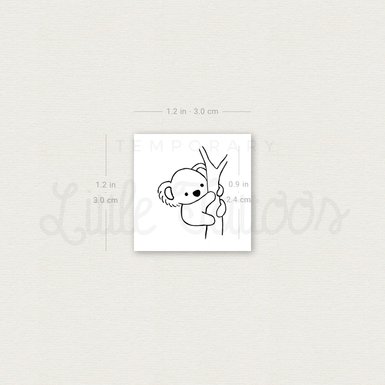 Koala Temporary Tattoo - Set of 3