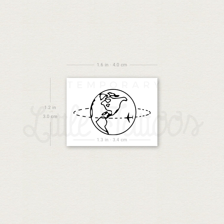 Trip Around America Temporary Tattoo - Set of 3