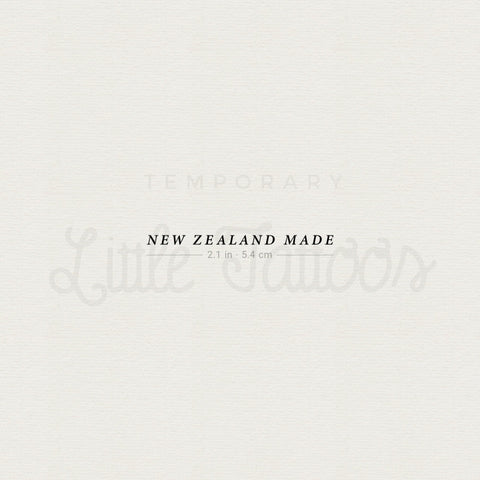New Zealand Made Temporary Tattoo - Set of 3