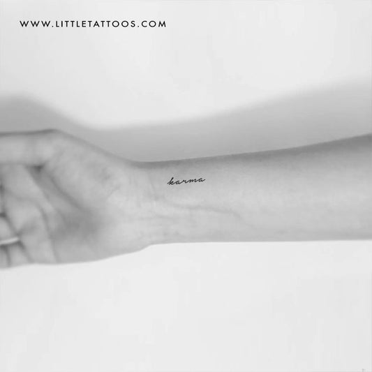 'Karma' Temporary Tattoo - Set of 3