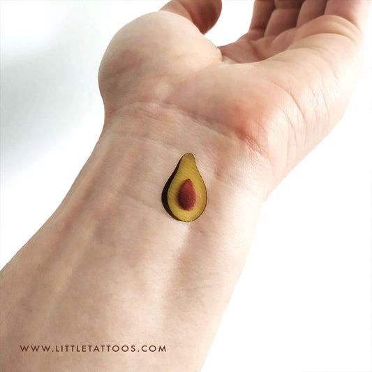 Tatuaje temporal de aguacate - Juego de 3