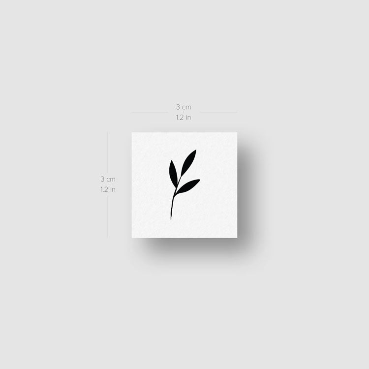 Minimalist Sprout Temporary Tattoo - Set of 3