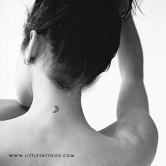 Tatuaje temporal del símbolo planetario de la luna (juego de 3)