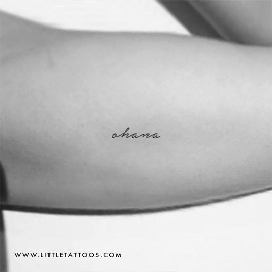Ohana Temporary Tattoo - Set of 3