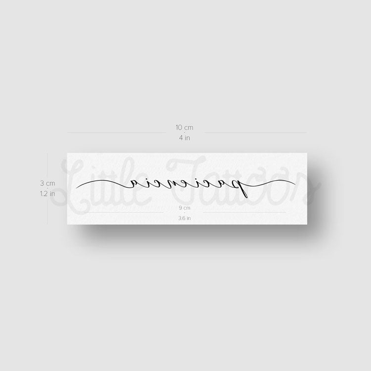 'Paciencia' Temporary Tattoo by 1991.ink - Set of 3