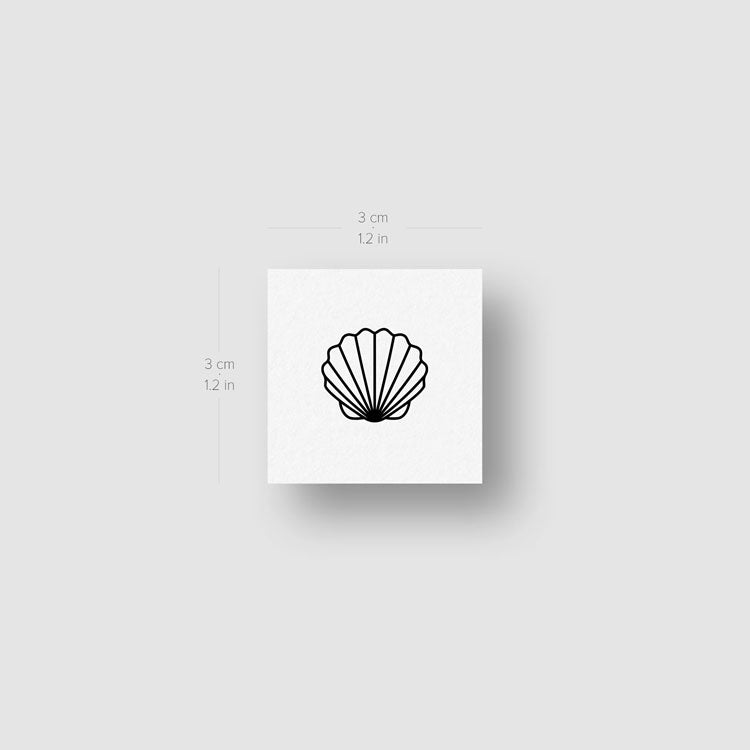 Shell Temporary Tattoo - Set of 3