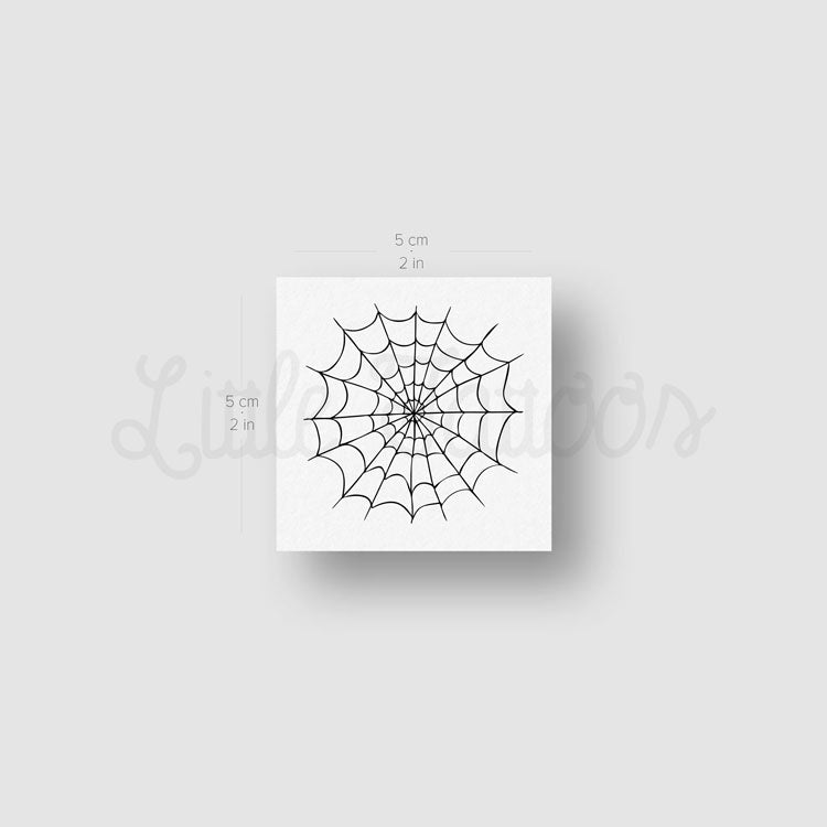 Spiderweb Temporary Tattoo - Set of 3