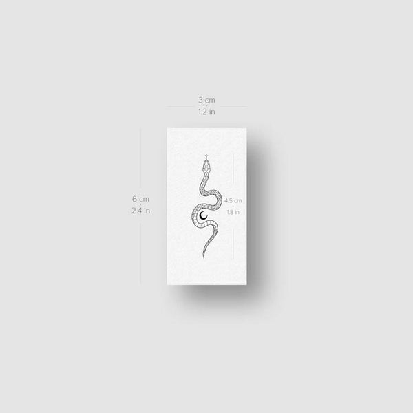 The Soma Snake by Jakenowicz Temporary Tattoo - Set of 3