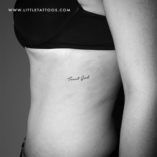 Trust God Temporary Tattoo - Set of 3