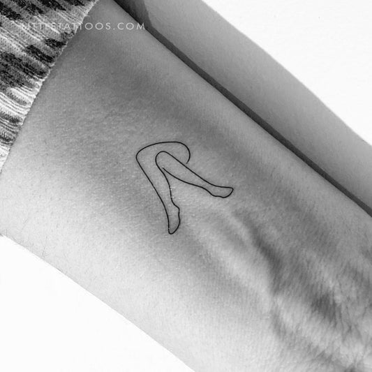 Tatuaje temporal de piernas cruzadas - Juego de 3