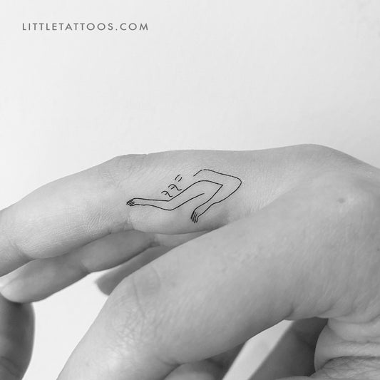Tatuaje temporal "Me encanta dormir" - Juego de 3