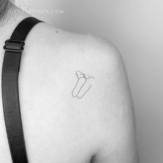 Tatuaje temporal de alma gemela - Juego de 3