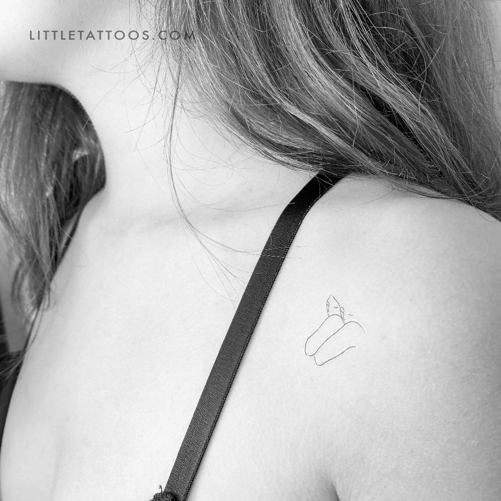 Tatuaje temporal de alma gemela - Juego de 3