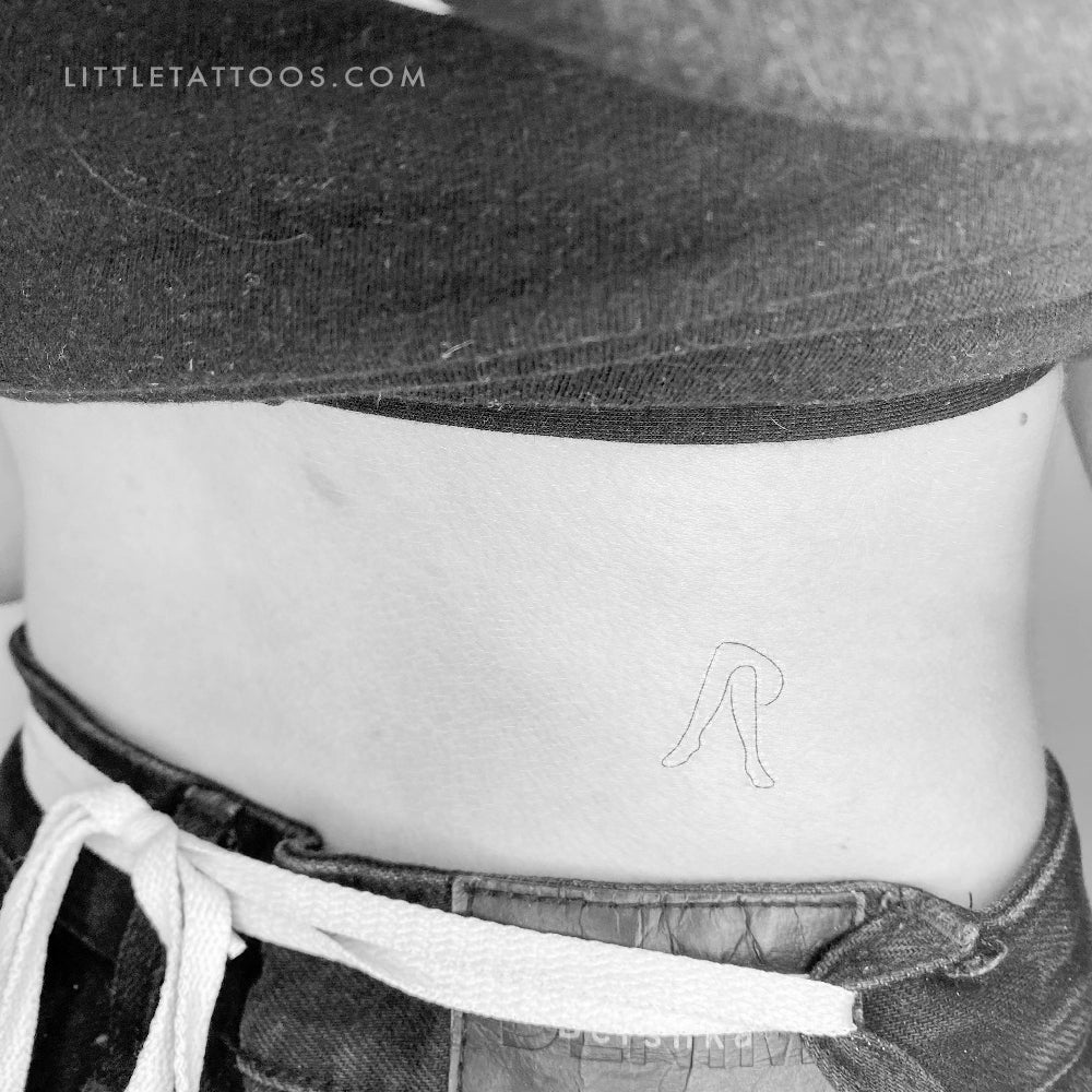 Crossed Legs Temporary Tattoo - Set of 3