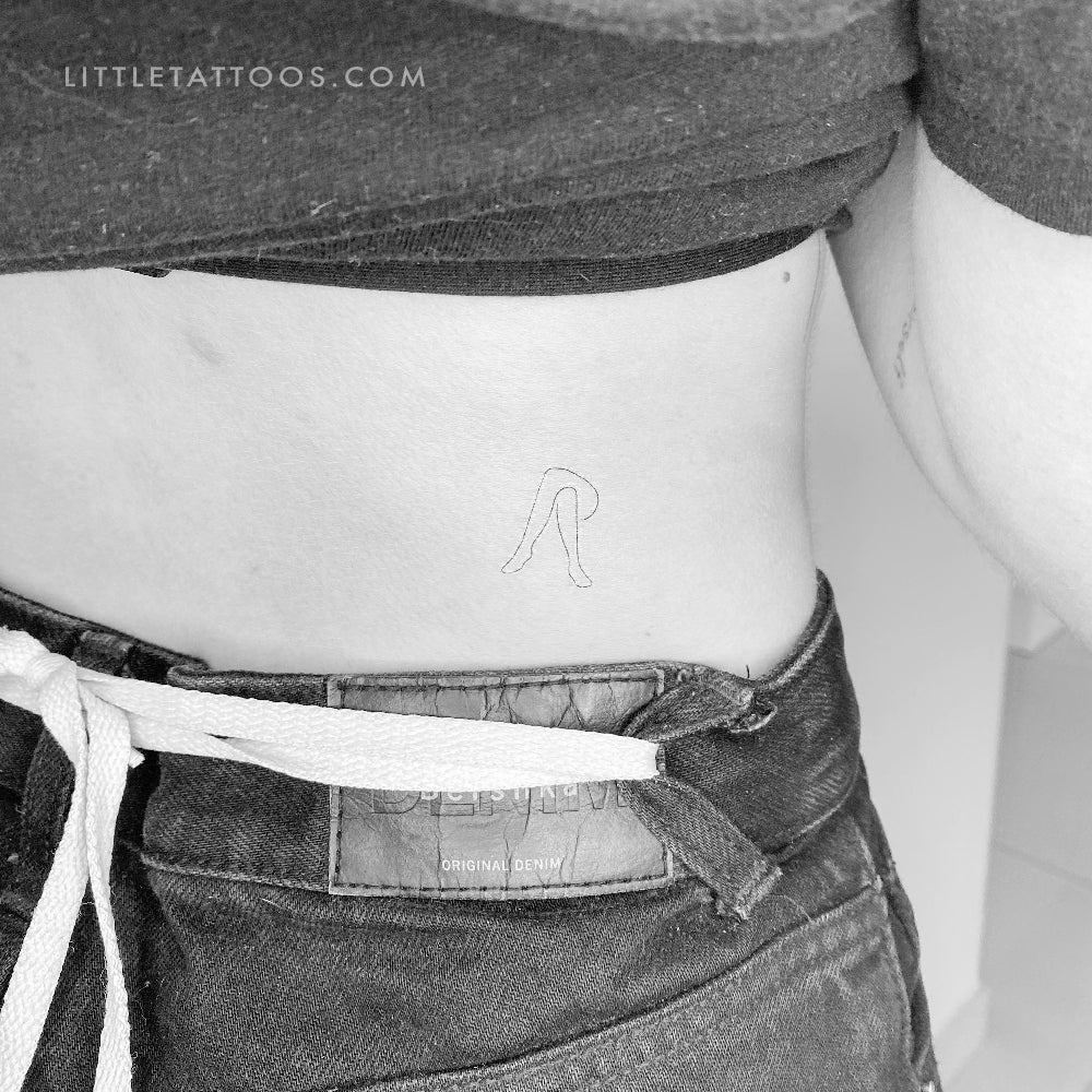 Crossed Legs Temporary Tattoo - Set of 3