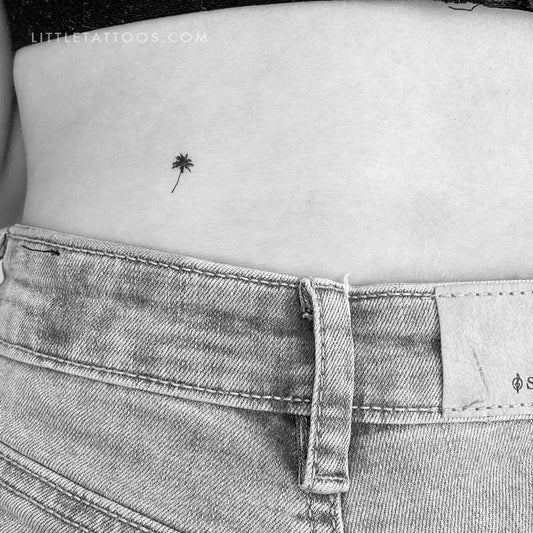 Little Palm Tree Temporary Tattoo - Set of 3