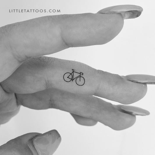 Tatuaje temporal de bicicleta pequeña - Juego de 3