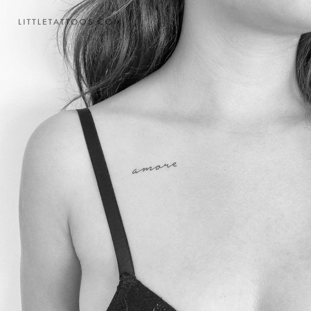 Amore Temporary Tattoo - Set of 3