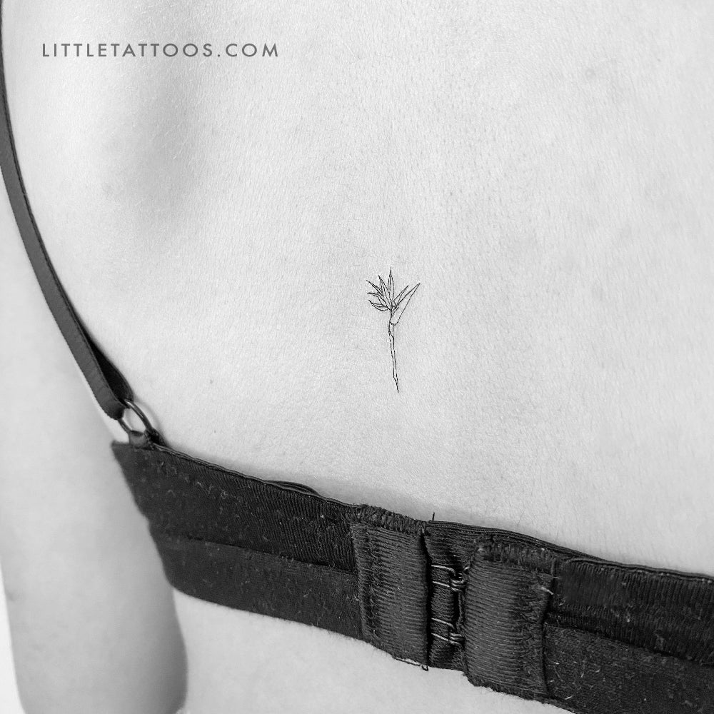 Simple Bird and Flower Tattoo Ideas