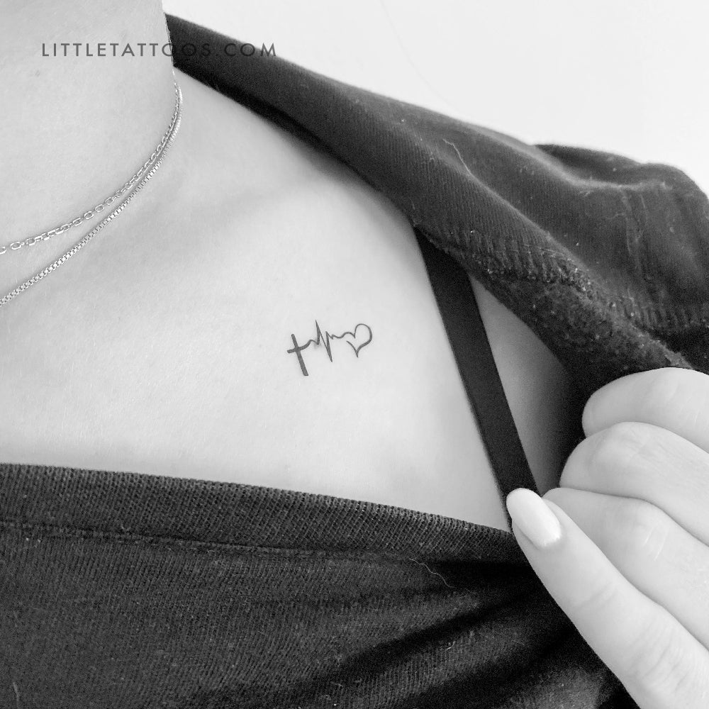 Small Faith Hope Love Temporary Tattoo - Set of 3