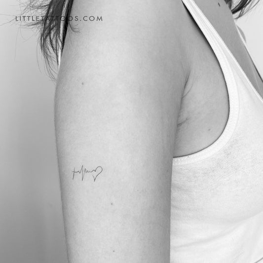 Fine Line Faith Hope Love Temporary Tattoo - Set of 3