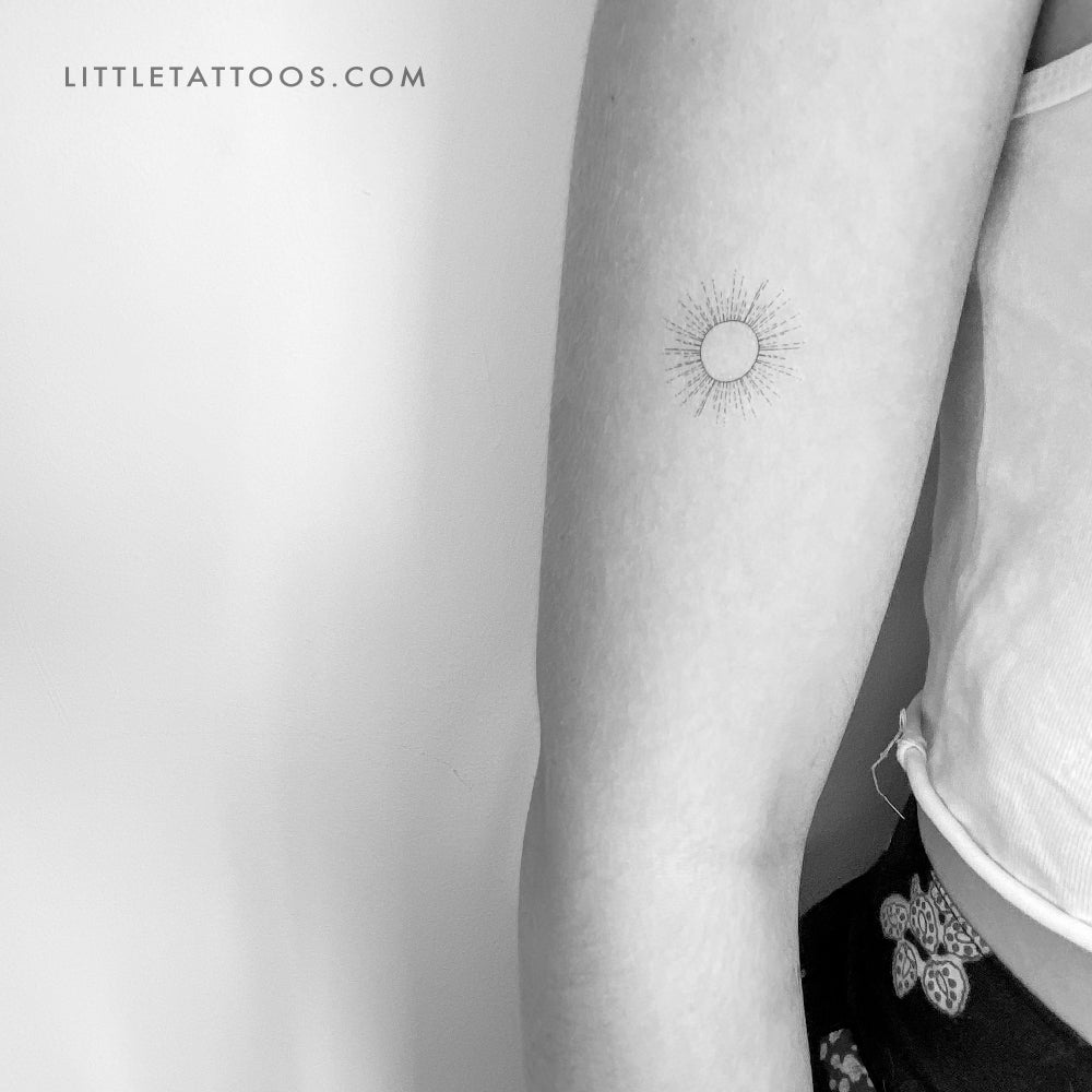 Shining Sun Temporary Tattoo - Set of 3