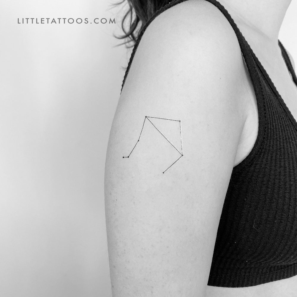 Tatuaje temporal de la constelación de Libra - Juego de 3