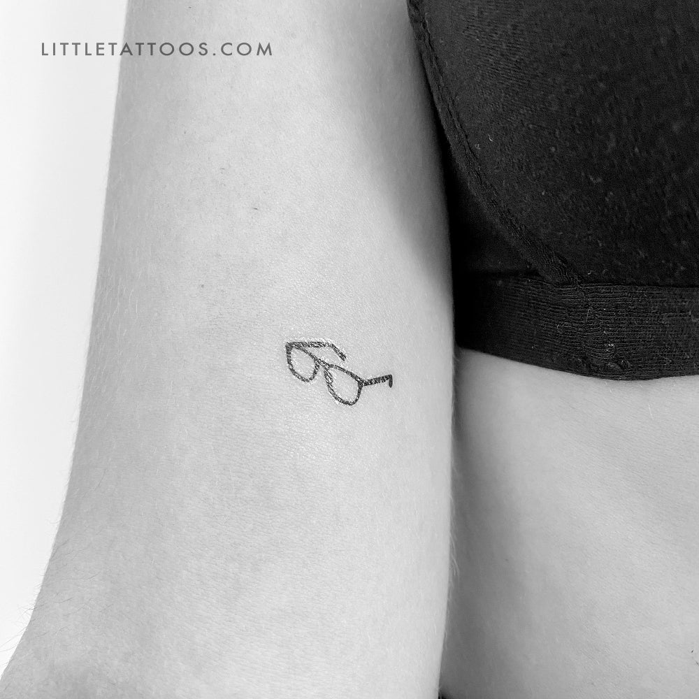 Tatuaje temporal de gafas - Juego de 3