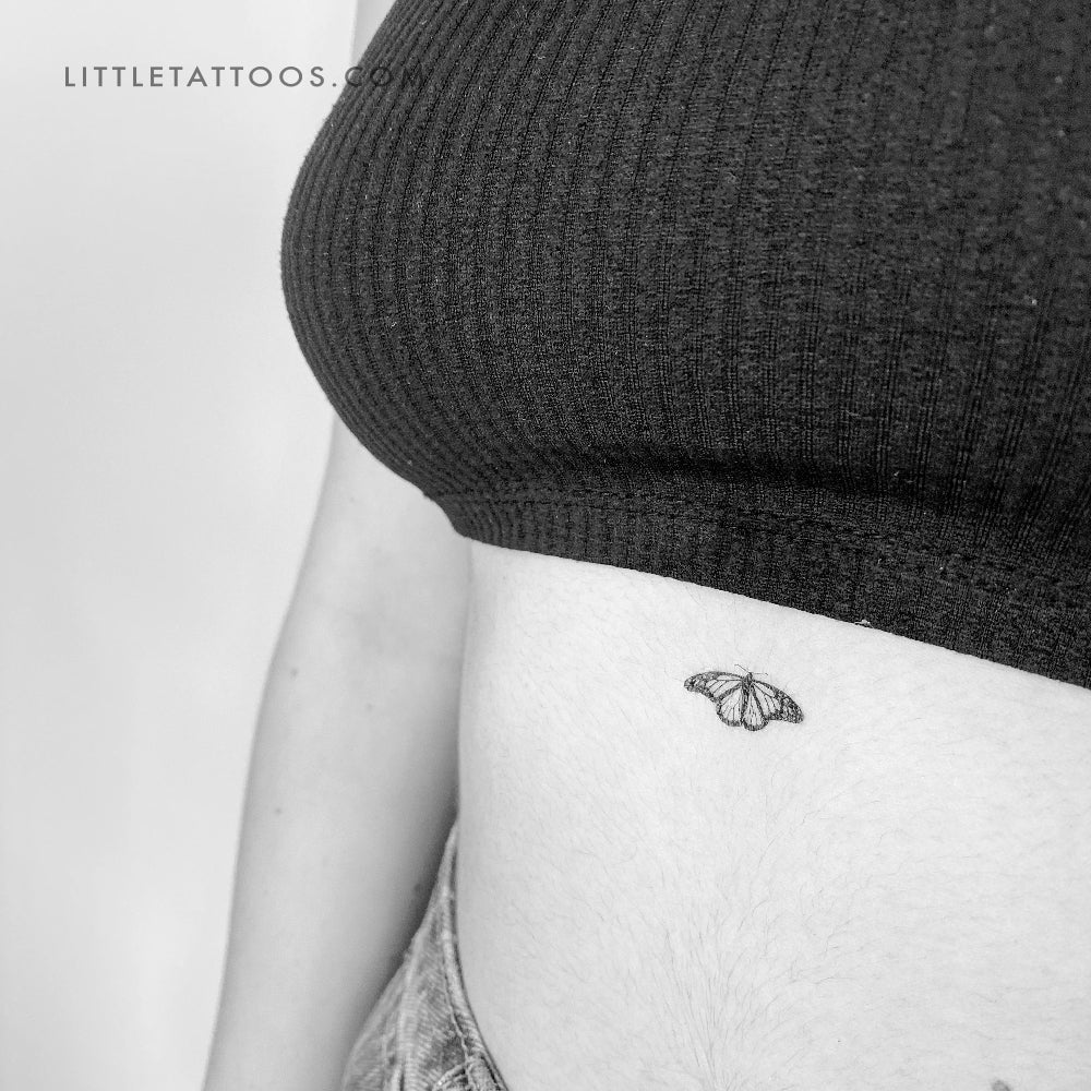 Tatuaje temporal de mariposa tigre común (juego de 3)