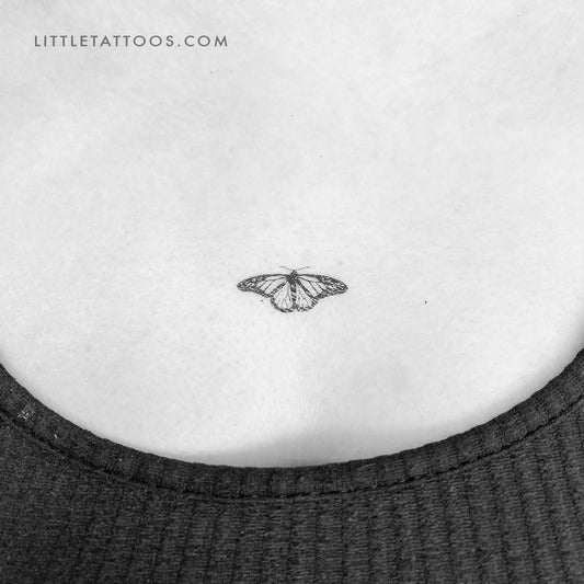 Tatuaje temporal de mariposa tigre común (juego de 3)