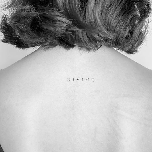 Tatuaje temporal "Divino" - Juego de 3