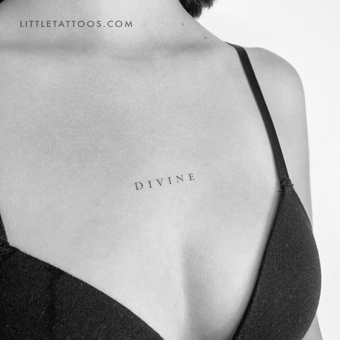 'Divine' Temporary Tattoo - Set of 3